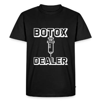 Revendeur de Botox 2 - T-shirt Premium bio Homme - noir - Devant - Nico (187cm)