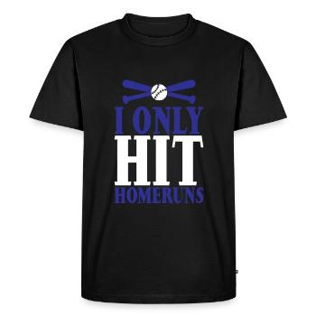 Je n’ai frappé que des homeruns 3 - T-shirt Premium bio Homme - noir - Devant - Nico (187cm)