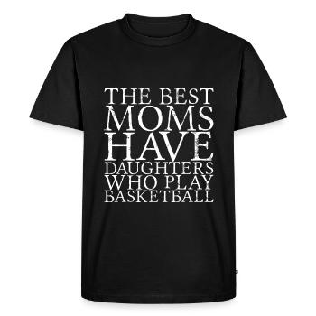 Les meilleures mamans ont des filles qui jouent au basketball 4 - T-shirt Premium bio Homme - noir - Devant - Nico (187cm)