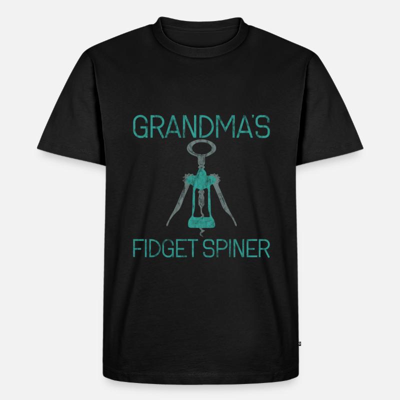 Fidget Spinner de grand-mère 3 - T-shirt Premium bio Homme - noir