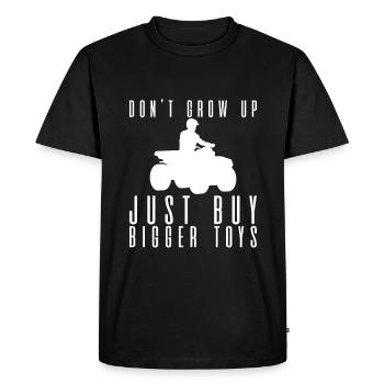 Ne grandissez pas, achetez simplement de plus gros jouets 4 - T-shirt Premium bio Homme - noir - Devant - Nico (187cm)