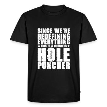 Il s’agit d’un perforateur sans fil 3 - T-shirt Premium bio Homme - noir - Devant - Nico (187cm)