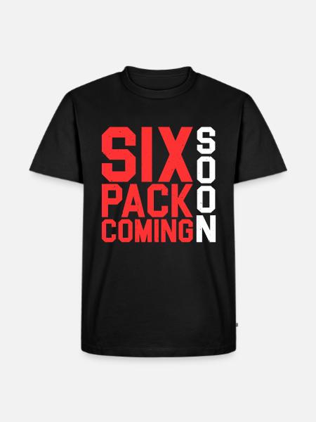 Six Pack Coming Soon 28 - Men's Premium Organic T-Shirt - black