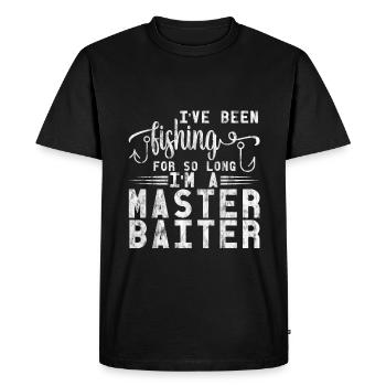 I've Been Fishing For So Long I'm A Master Baiter2 - Men's Premium Organic T-Shirt - black - Front - Nico (187cm)