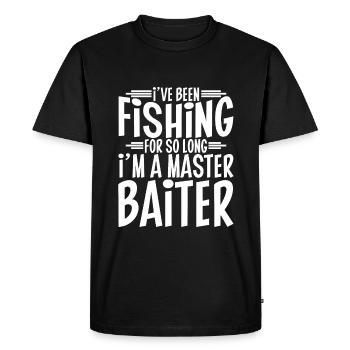 I've Been Fishing For So Long I'm A Master Baiter4 - Men's Premium Organic T-Shirt - black - Front - Nico (187cm)