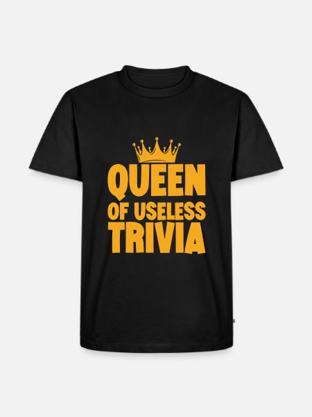 Queen Of Useless Trivia 3 - Men's Premium Organic T-Shirt - black