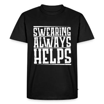 Jurer aide toujours 4 - T-shirt Premium bio Homme - noir - Devant - Nico (187cm)
