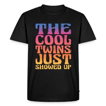 The Cool Twins Just Showed Up 12 - Men's Premium Organic T-Shirt - black - Front - Nico (187cm)