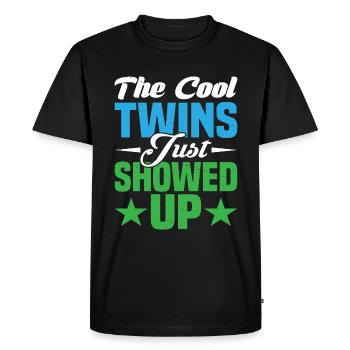 The Cool Twins Just Showed Up 13 - Men's Premium Organic T-Shirt - black - Front - Nico (187cm)