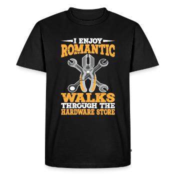 Profitez de promenades romantiques dans la quincaillerie15 - T-shirt Premium bio Homme - noir - Devant - Nico (187cm)
