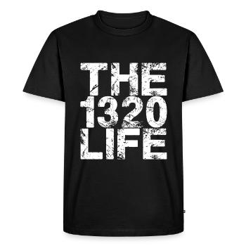 La Vie 1320 2 - T-shirt Premium bio Homme - noir - Devant - Nico (187cm)