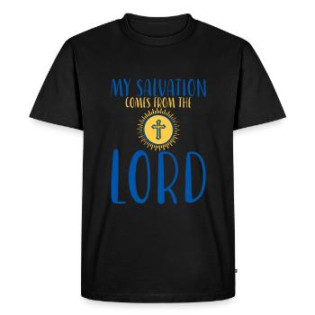 My salvation comes from the Lord 3 - Men's Premium Organic T-Shirt - black - Front - Nico (187cm)