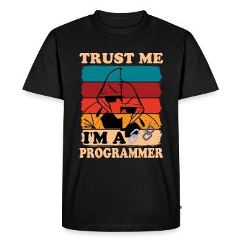 Trust Me I'm A Programmer 2 - Men's Premium Organic T-Shirt - black - Front - Nico (187cm)
