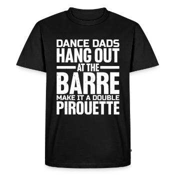 Danse Papas TraîneNt à La Barre 1 - T-shirt Premium bio Homme - noir - Devant - Nico (187cm)