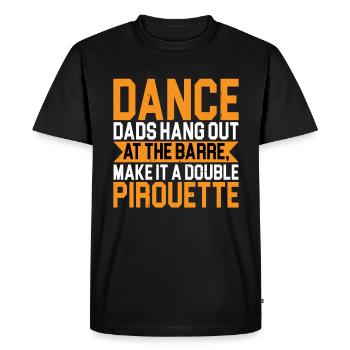 Danse Dads Hang Out At The Barre 2 - T-shirt Premium bio Homme - noir - Devant - Nico (187cm)