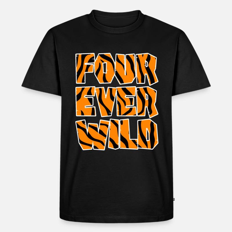 Four Ever Wild 31 - Männer Premium Bio T-Shirt - Schwarz