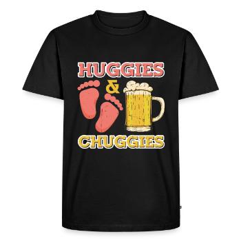 Huggies and Chuggies 17 - Men's Premium Organic T-Shirt - black - Front - Nico (187cm)