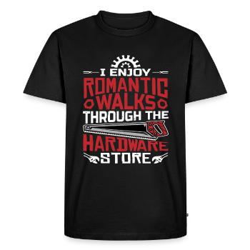 Profitez de promenades romantiques dans la quincaillerie18 - T-shirt Premium bio Homme - noir - Devant - Nico (187cm)