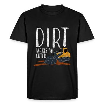 La saleté me rend plus mignon 4 - T-shirt Premium bio Homme - noir - Devant - Nico (187cm)
