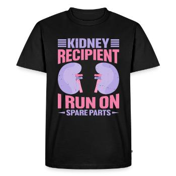 Receveur de rein, je cours sur des pièces de rechange 11 - T-shirt Premium bio Homme - noir - Devant - Nico (187cm)