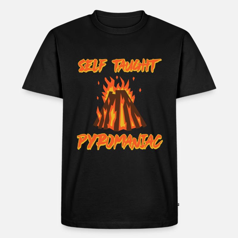 Self Taught Pyromaniac 9 - Männer Premium Bio T-Shirt - Schwarz