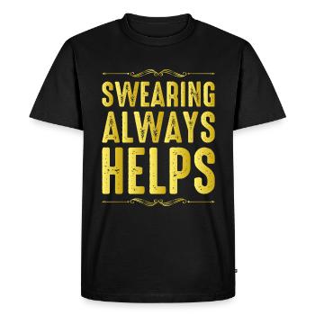 Jurer aide toujours 12 - T-shirt Premium bio Homme - noir - Devant - Nico (187cm)