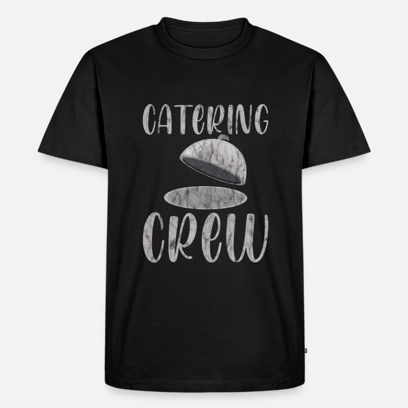 Catering Crew 4 - Männer Premium Bio T-Shirt - Schwarz