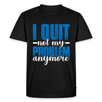 Je n’abandonne plus mon problème 2 - T-shirt Premium bio Homme - noir - Devant - Nico (187cm)