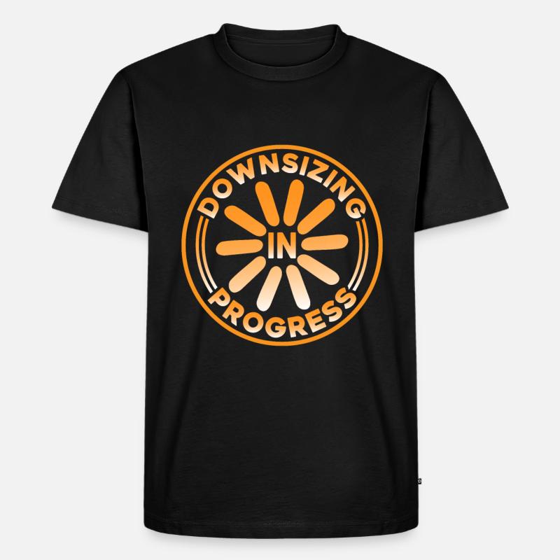 Downsizing In Progress 15 - Männer Premium Bio T-Shirt - Schwarz