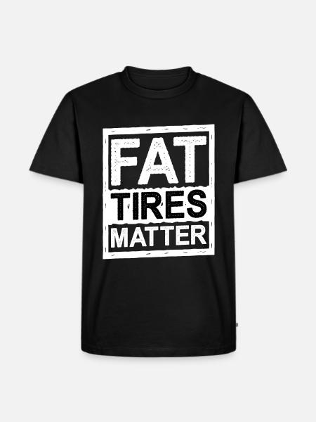 Fat Tires Matter 5 - Men's Premium Organic T-Shirt - black