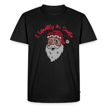 I Identify As Santa 14 - Men's Premium Organic T-Shirt - black - Front - Nico (187cm)