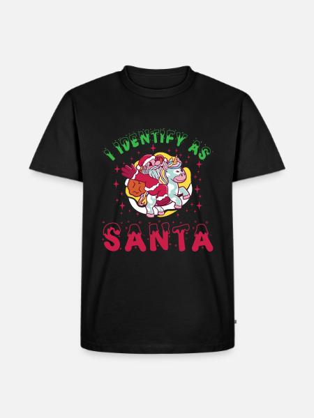 I Identify As Santa 12 - Men's Premium Organic T-Shirt - black