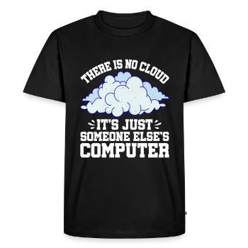 There Is No Cloud 10 - Men's Premium Organic T-Shirt - black - Front - Nico (187cm)