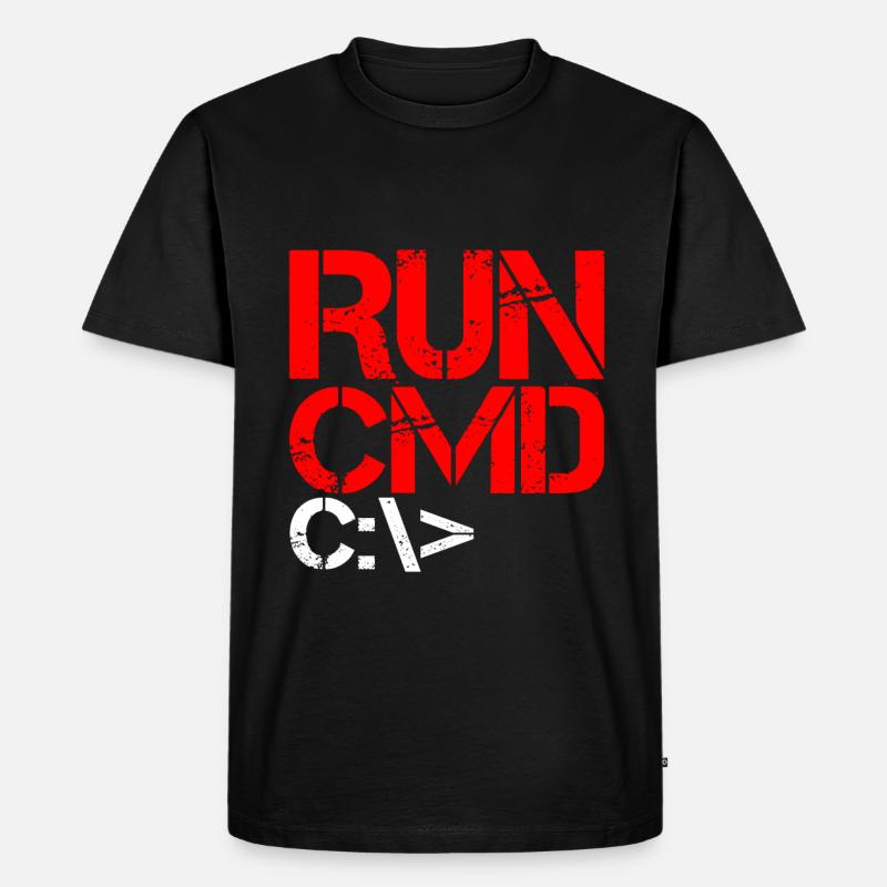 Run Cmd 4 - Männer Premium Bio T-Shirt - Schwarz