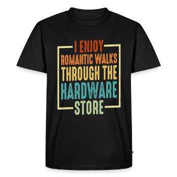 Promenades romantiques dans la quincaillerie 23 - T-shirt Premium bio Homme - noir - Devant - Nico (187cm)