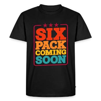 Pack de six bientôt disponible 46 - T-shirt Premium bio Homme - noir - Devant - Nico (187cm)
