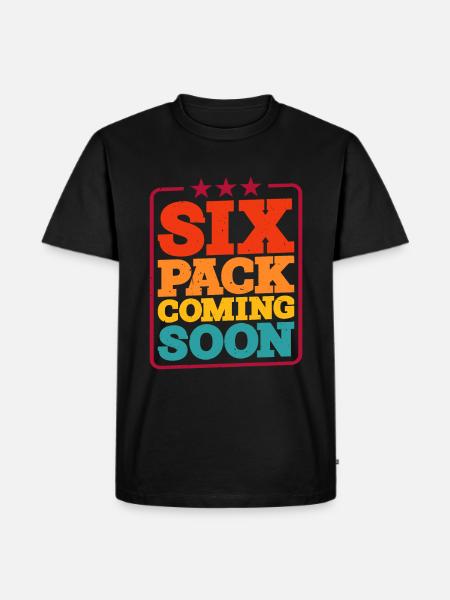 Six Pack Coming Soon 46 - Men's Premium Organic T-Shirt - black