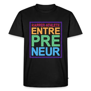 Rapper Athlete Entrepreneur 21 - Men's Premium Organic T-Shirt - black - Front - Nico (187cm)
