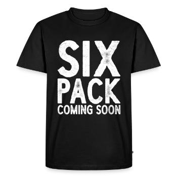Six Pack bientôt disponible 47 - T-shirt Premium bio Homme - noir - Devant - Nico (187cm)
