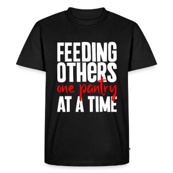 Feeding Others One Pantry At A Time - Men's Premium Organic T-Shirt - black - Front - Nico (187cm)