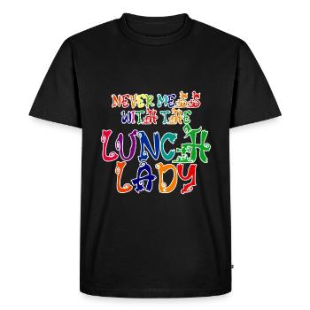 Ne jouez jamais avec The Lunch Lady 2 - T-shirt Premium bio Homme - noir - Devant - Nico (187cm)