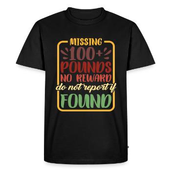 100+ livres manquantes, pas de récompense, ne pas signaler 2 - T-shirt Premium bio Homme - noir - Devant - Nico (187cm)