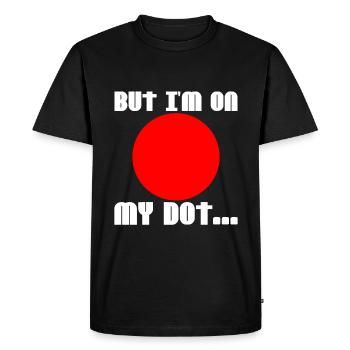 Mais je suis sur mon point 2 - T-shirt Premium bio Homme - noir - Devant - Nico (187cm)
