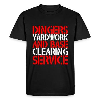 Service de débroussaillage et de déblaiement de base Dingers 2 - T-shirt Premium bio Homme - noir - Devant - Nico (187cm)