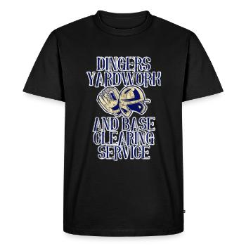 Service de débroussage et de déblaiement de base Dingers 3 - T-shirt Premium bio Homme - noir - Devant - Nico (187cm)