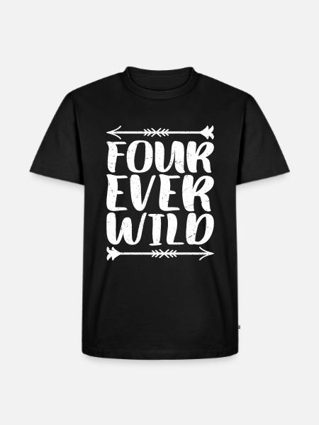 Four Ever Wild 39 - Männer Premium Bio T-Shirt - Schwarz