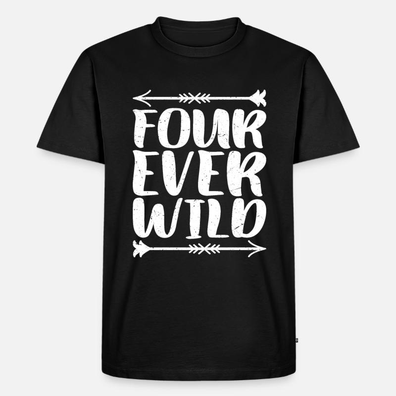 Four Ever Wild 39 - Männer Premium Bio T-Shirt - Schwarz