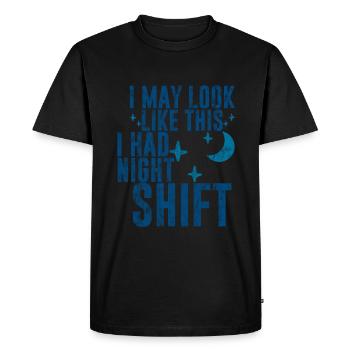 Je peux ressembler à ça, j’avais Night Shift 3 - T-shirt Premium bio Homme - noir - Devant - Nico (187cm)