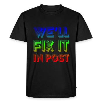 We'll Fix It In Post 13 - Men's Premium Organic T-Shirt - black - Front - Nico (187cm)