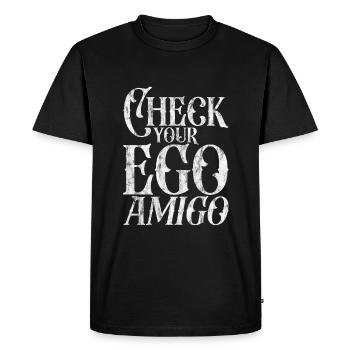 Vérifiez votre Ego Amigo 3 - T-shirt Premium bio Homme - noir - Devant - Nico (187cm)